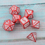 Max 7pcs Alloy Polyhedral Dices Set for Dungeons & Dragons Table Game Supplies A