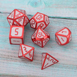 Max 7pcs Alloy Polyhedral Dices Set for Dungeons & Dragons Table Game Supplies A