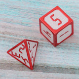 Max 7pcs Alloy Polyhedral Dices Set for Dungeons & Dragons Table Game Supplies A