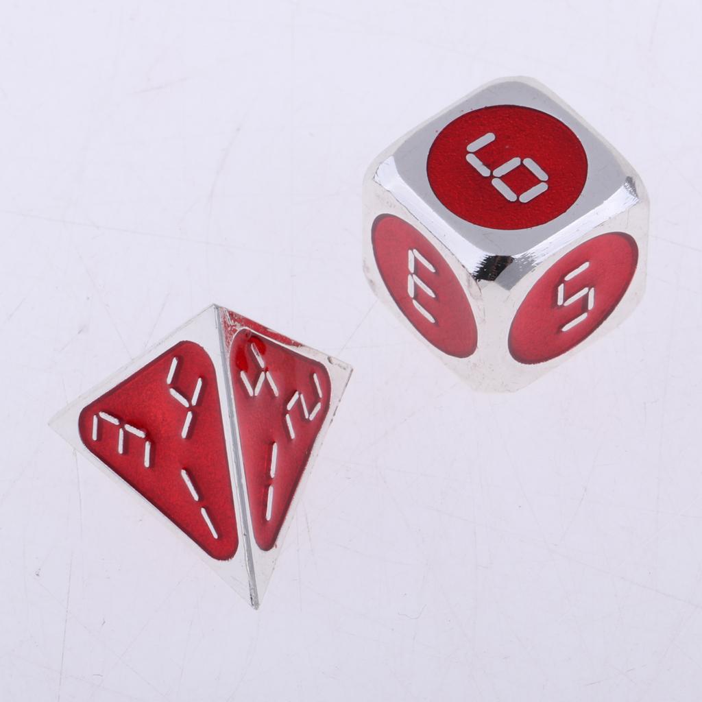 Max 7 Pack Multi-sided Dice D4 D6 D8 D10 D12 D20 Dices DND MTG RPG Wargame Toy D