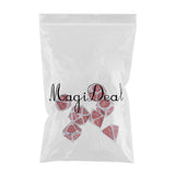 Max 7 Pack Multi-sided Dice D4 D6 D8 D10 D12 D20 Dices DND MTG RPG Wargame Toy D