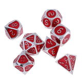 Max 7 Pack Multi-sided Dice D4 D6 D8 D10 D12 D20 Dices DND MTG RPG Wargame Toy D
