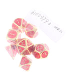 Max 7 Pack Multi-sided Dice D4 D6 D8 D10 D12 D20 Dices DND MTG RPG Wargame Toy E