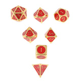 Max 7 Pack Multi-sided Dice D4 D6 D8 D10 D12 D20 Dices DND MTG RPG Wargame Toy E