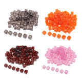 Max Maxb 100pcs 6-sided Game Dice 15mm Dice for Board Games and Teaching Math Orange