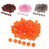Max Maxb 100pcs 6-sided Game Dice 15mm Dice for Board Games and Teaching Math Orange