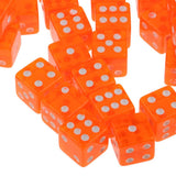 Max Maxb 100pcs 6-sided Game Dice 15mm Dice for Board Games and Teaching Math Orange