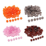 Max Maxb 100pcs 6-sided Game Dice 15mm Dice for Board Games and Teaching Math Orange