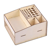 Maxbell Wooden Paint Rack Stand Storage Shelf Holder for DIY Art Painting Tool Set