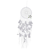 Maxbell Handmade Dreamcatcher Feather Night Light Wall Hanging Decor w/ White Flower