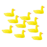 Maxbell 10pcs Pigeons Birds Miniature Doll House Fairy Garden Home Ornaments  Yellow