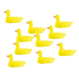 Maxbell 10pcs Pigeons Birds Miniature Doll House Fairy Garden Home Ornaments  Yellow