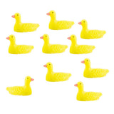 Maxbell 10pcs Pigeons Birds Miniature Doll House Fairy Garden Home Ornaments  Yellow