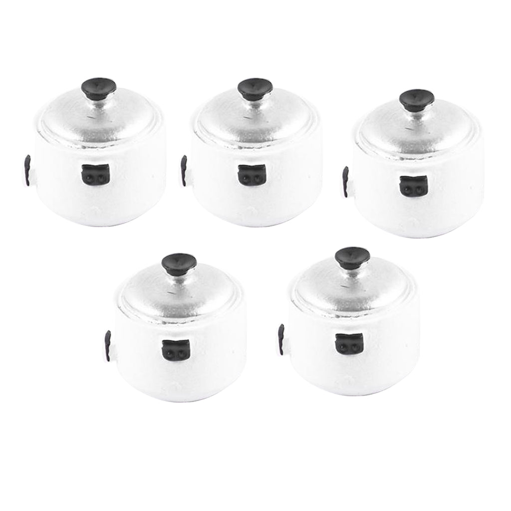 Maxbell 5 Pieces Resin Kitchen Cooker Miniatures for Dollhouse Decoration