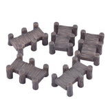 Maxbell 5 Pieces Mini Resin Bridges Micro Landscape DIY Crafts Fairy Garden Decor