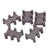 Maxbell 5 Pieces Mini Resin Bridges Micro Landscape DIY Crafts Fairy Garden Decor