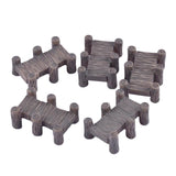 Maxbell 5 Pieces Mini Resin Bridges Micro Landscape DIY Crafts Fairy Garden Decor