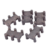 Maxbell 5 Pieces Mini Resin Bridges Micro Landscape DIY Crafts Fairy Garden Decor