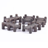 Maxbell 5 Pieces Mini Resin Bridges Micro Landscape DIY Crafts Fairy Garden Decor