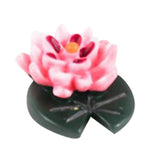 Maxbell 10pcs Lotus Model Resin Miniature Doll House Fairy Garden Home