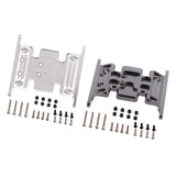 Max Metal RC Car Gear Box Mount Holder for 1/10 Axial SCX10 TFL RC Crawler Gray