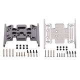 Max Metal RC Car Gear Box Mount Holder for 1/10 Axial SCX10 TFL RC Crawler Gray