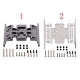 Max Metal RC Car Gear Box Mount Holder for 1/10 Axial SCX10 TFL RC Crawler Gray