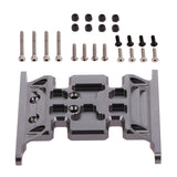 Max Metal RC Car Gear Box Mount Holder for 1/10 Axial SCX10 TFL RC Crawler Gray