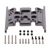 Max Metal RC Car Gear Box Mount Holder for 1/10 Axial SCX10 TFL RC Crawler Gray