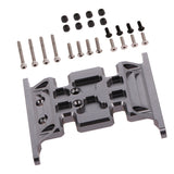 Max Metal RC Car Gear Box Mount Holder for 1/10 Axial SCX10 TFL RC Crawler Gray