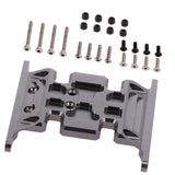 Max Metal RC Car Gear Box Mount Holder for 1/10 Axial SCX10 TFL RC Crawler Gray