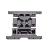 Max Metal RC Car Gear Box Mount Holder for 1/10 Axial SCX10 TFL RC Crawler Gray