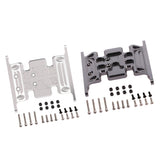 Max Metal RC Car Gear Box Mount Holder for 1/10 Axial SCX10 TFL RC Crawler Gray
