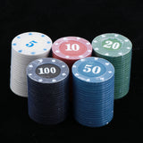 Max 100x Casino Poker Chips Poker Tokens Casino Fun Home Gift Games 3.9cm Type