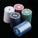 Max 100x Casino Poker Chips Poker Tokens Casino Fun Home Gift Games 3.9cm Type
