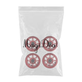 Max 4 Pack Heavy Aluminum 2.2inch Beadlock Wheel Hub for 1/10 RC Crawlers red