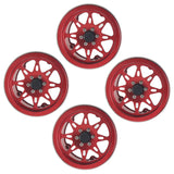 Max 4 Pack Heavy Aluminum 2.2inch Beadlock Wheel Hub for 1/10 RC Crawlers red