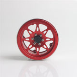 Max 4 Pack Heavy Aluminum 2.2inch Beadlock Wheel Hub for 1/10 RC Crawlers red