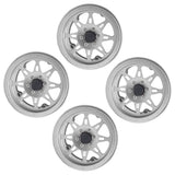 Max 4 Pack Heavy Aluminum 2.2inch Beadlock Wheel Hub for 1/10 RC Crawlers silver