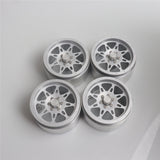 Max 4 Pack Heavy Aluminum 2.2inch Beadlock Wheel Hub for 1/10 RC Crawlers silver