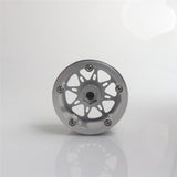 Max 4 Pack Heavy Aluminum 2.2inch Beadlock Wheel Hub for 1/10 RC Crawlers silver
