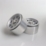 Max 4 Pack Heavy Aluminum 2.2inch Beadlock Wheel Hub for 1/10 RC Crawlers silver