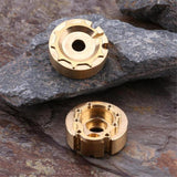 Max 2x Brass Counterweight Balance Weight Portal Drive Housing for 1:10 RC TRX-4