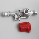 Max Alloy Front Rear Axle Housing Set for 1/10 Traxxas TRX-4 RC Crawler silver
