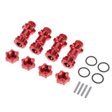 Max 17mm Hex Hub 30mm Extension Adapter Combiner for HSP 94087 1/8 RC Car Red