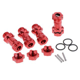 Max 17mm Hex Hub 30mm Extension Adapter Combiner for HSP 94087 1/8 RC Car Red