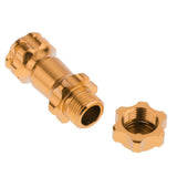 Max 17mm Hex Hub 30mm Extension Adapter Combiner for HSP 94087 1/8 RC Car Golden