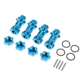 Max 17mm Hex Hub 30mm Extension Adapter Combiner for HSP 94087 1/8 RC Car Blue