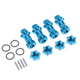 Max 17mm Hex Hub 30mm Extension Adapter Combiner for HSP 94087 1/8 RC Car Blue