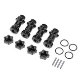 Max 17mm Hex Hub 30mm Extension Adapter Combiner for HSP 94087 1/8 RC Car Black